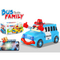 B / O autobús de plástico con 3D vehículo de juguete de luz (h6614047)